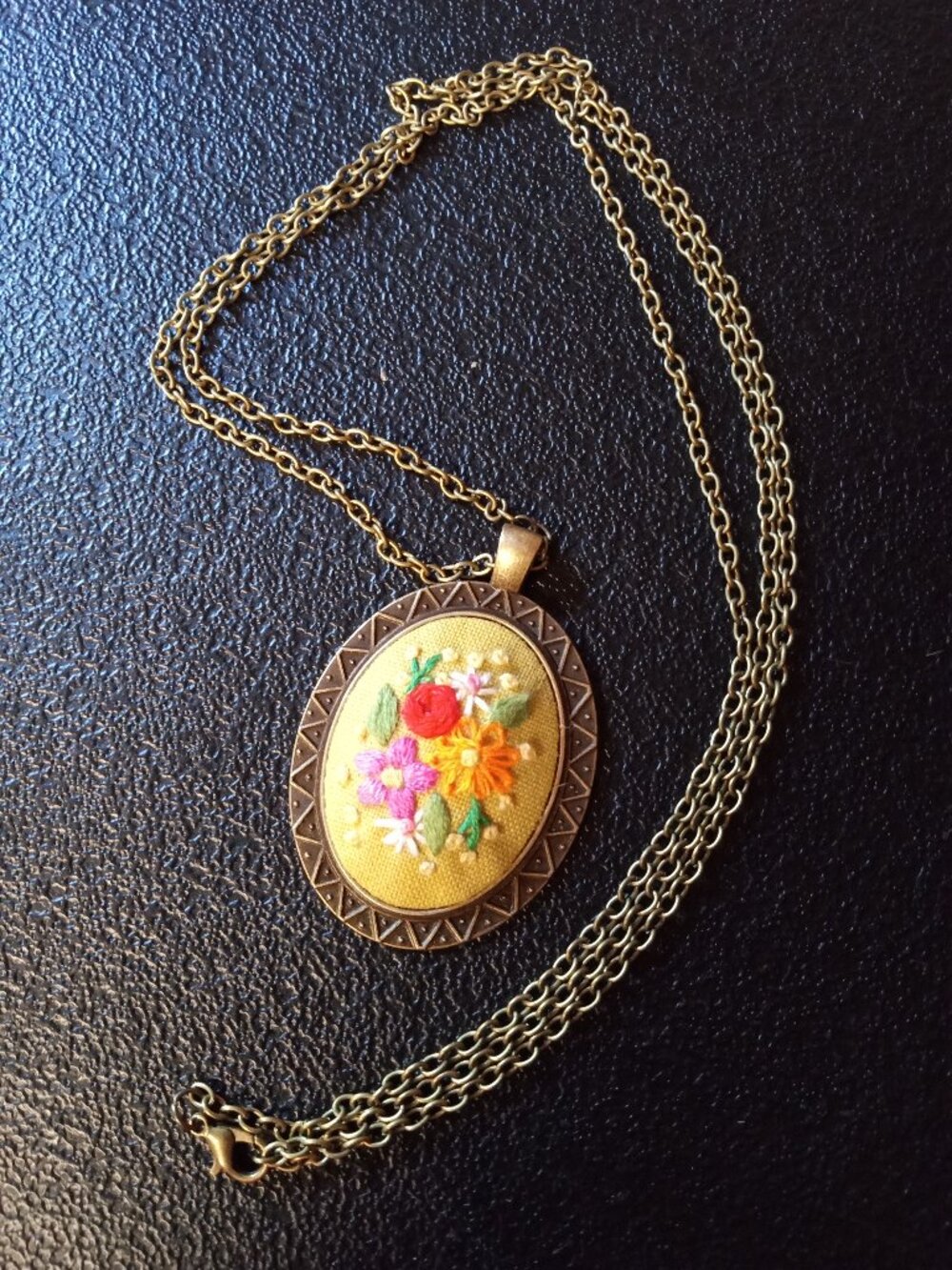 Embroidered Necklace